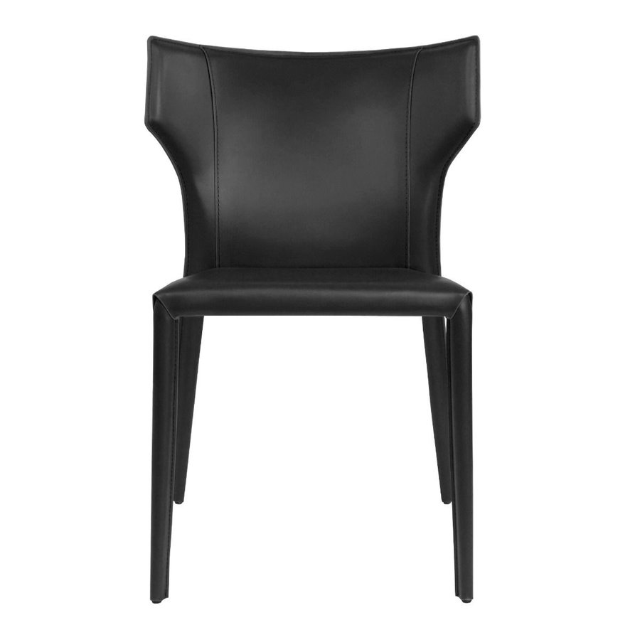 CHAISE ADORO / CUIR SYNTHÉTIQUE NOIR