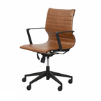 FAUTEUIL DE BUREAU LOW BACK TAN