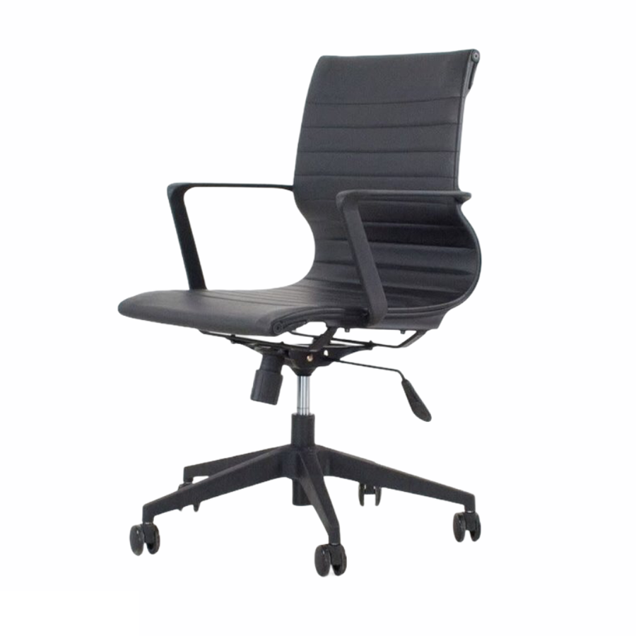 LOW BACK DESK CHAIR BLACK