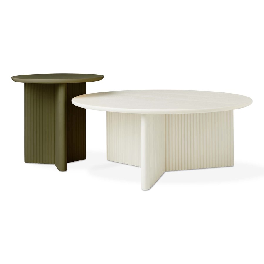 TABLE D'APPOINT ODEON OLIVE par Gus* Modern