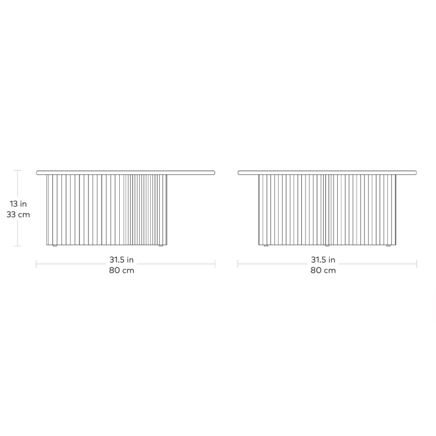 TABLE À CAFÉ ODEON PEARL par Gus* Modern