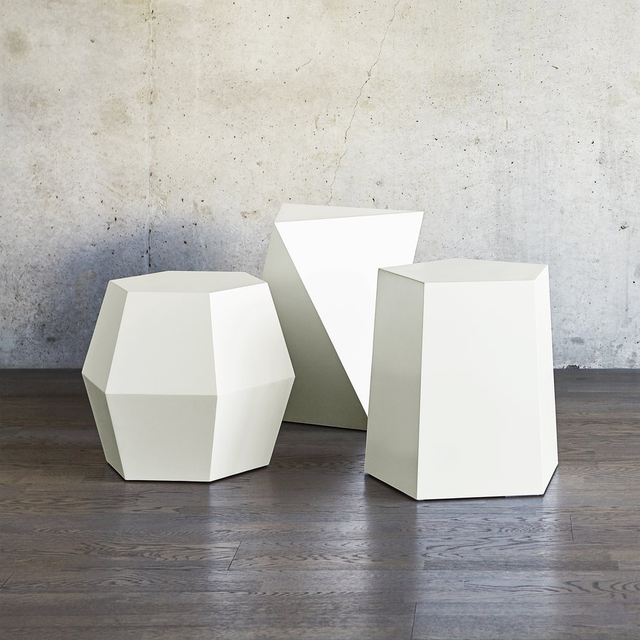 FACET 14 SIDE TABLE PEARL by Gus* Modern