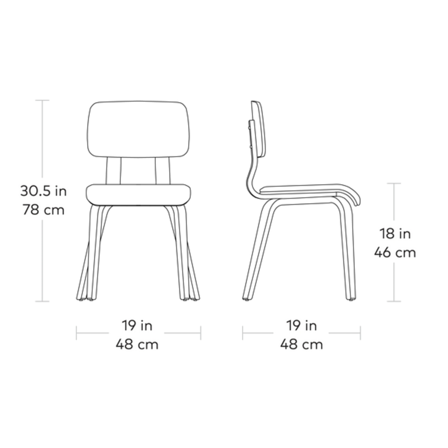 CHAISE CARDINAL NOYER ET ASSISE NOIRE par Gus* Modern