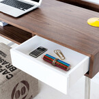 JUNCTION DESK Walnut par Gus* Modern