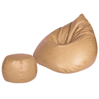 LOKA BEAN BAG TAN + OTTOMAN