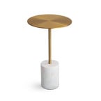 CIRCULO SIDE TABLE ANTIQUE BRASS SMALL