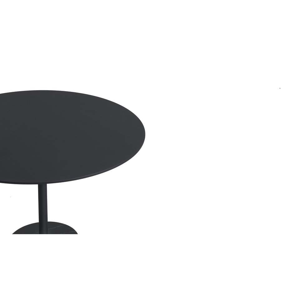 TABLE D'APPOINT CIRCULO EN MÉTAL NOIR GRANDE