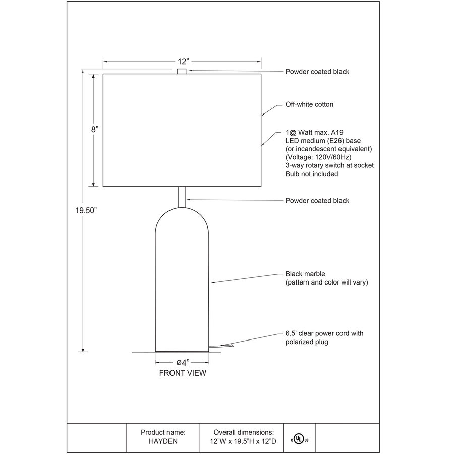 HAIDEN TABLE LAMP