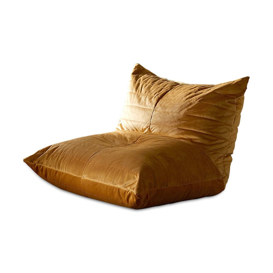 NOUSH BEANBAG YELLOW VELVET