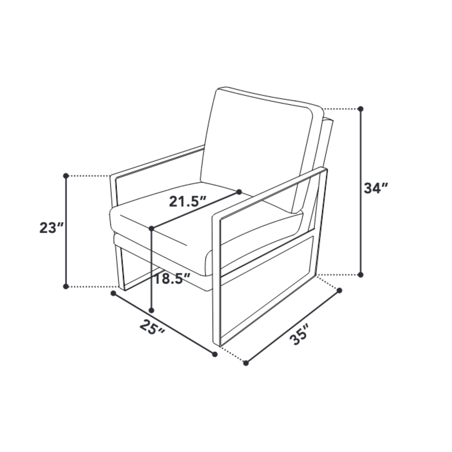 FAUTEUIL MITCHELL NOIR