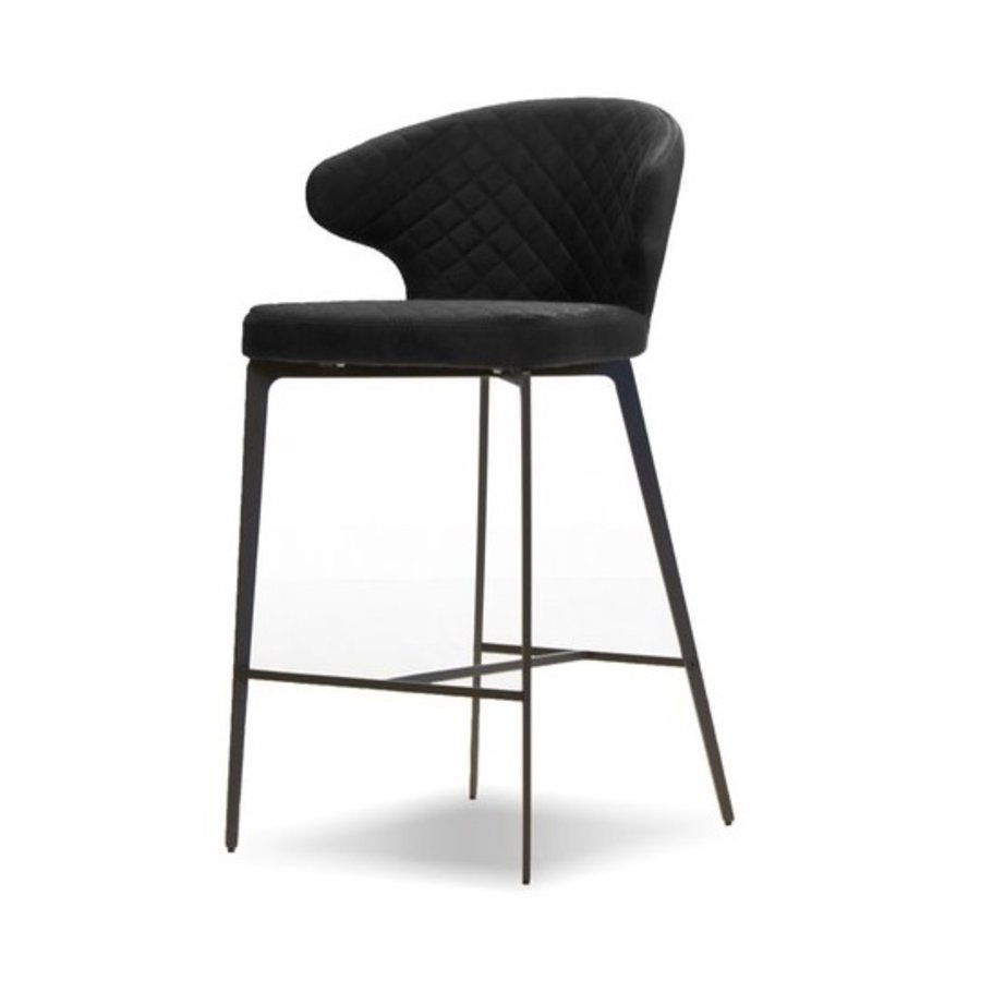 TABOURET COMPTOIR HUG ANTHRACITE