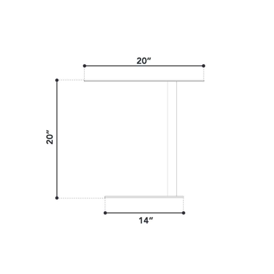 TABLE D'APPOINT PERCH BLANCHE