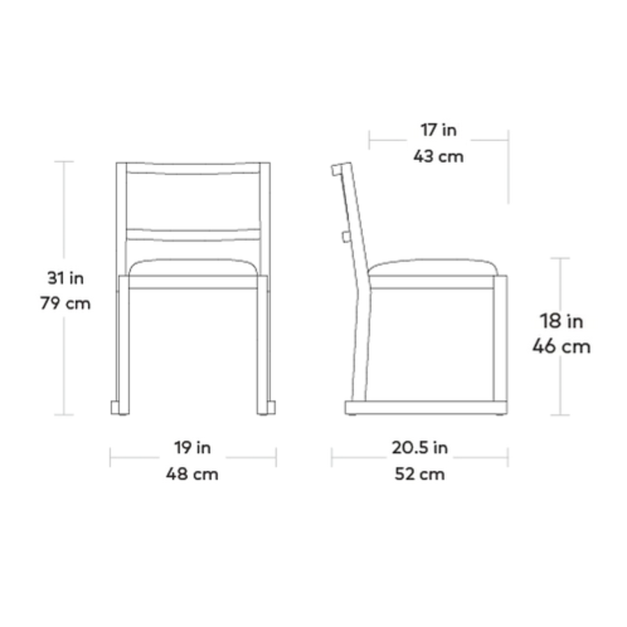 EGLINTON CHAIR WALNUT by Gus* Modern