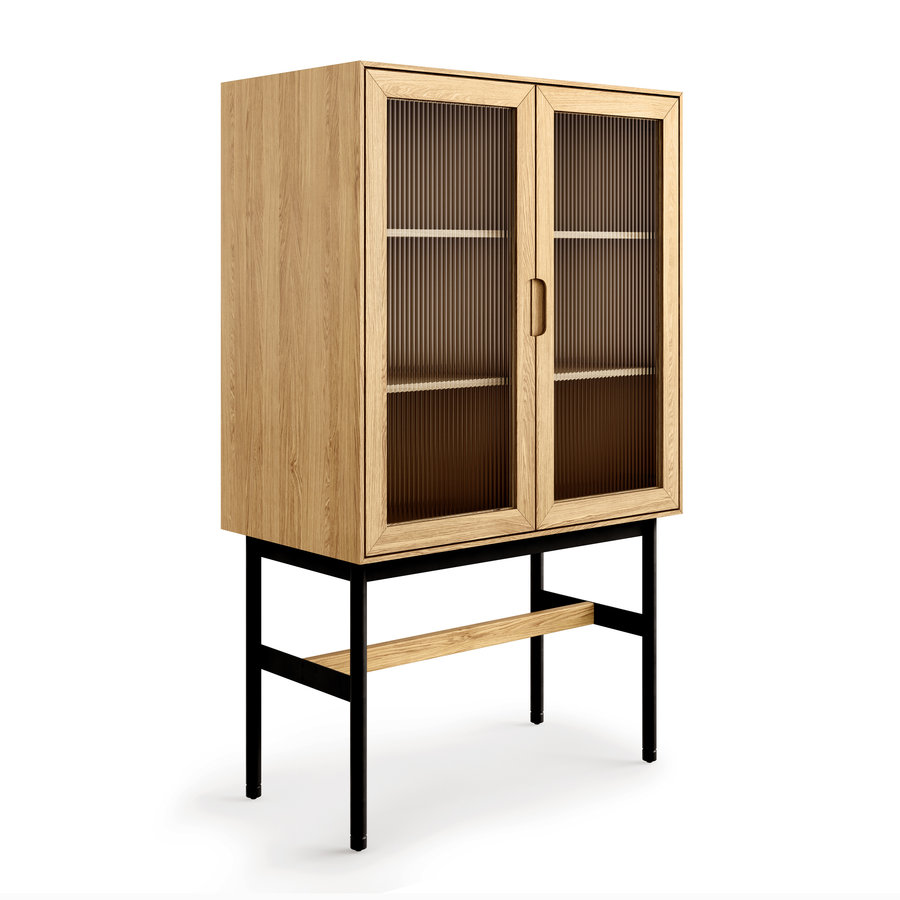 MUNRO VITRINE WHITE OAK