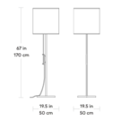 LAMPE DE SOL MILTON par Gus* Modern