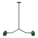 LAMPE SUSPENDUE TANDEM NOIRE par Gus* Modern