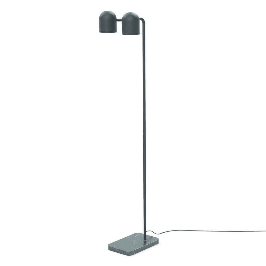 TANDEM FLOOR LAMP BLACK