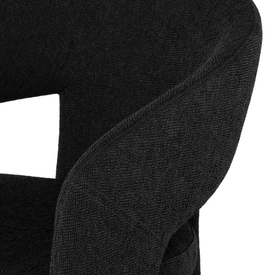 FAUTEUIL ANISE NOIR