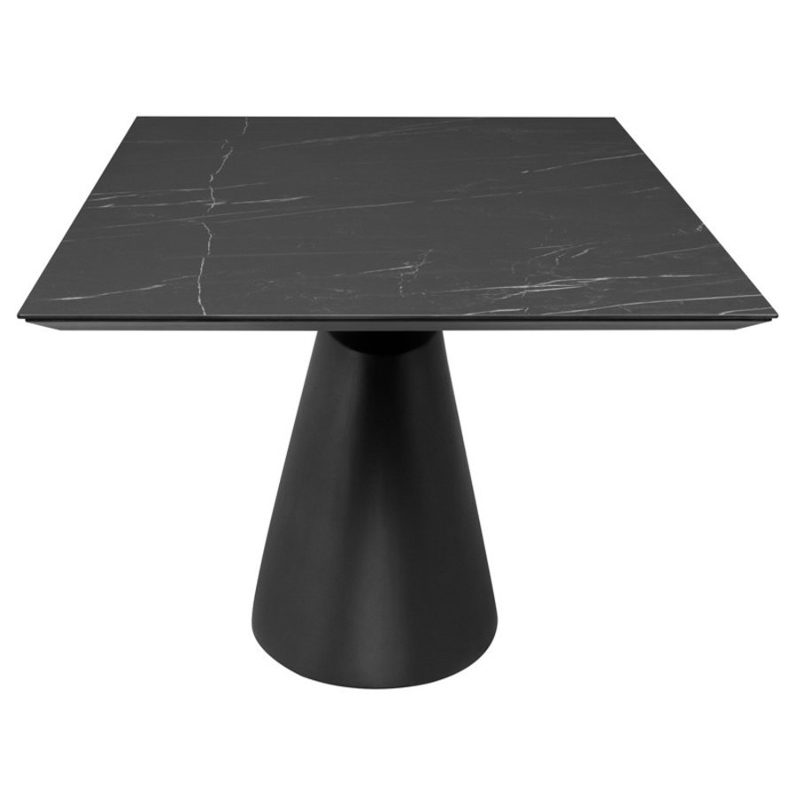 TAJI RECTANGULAR DINING TABLE BLACK 93''