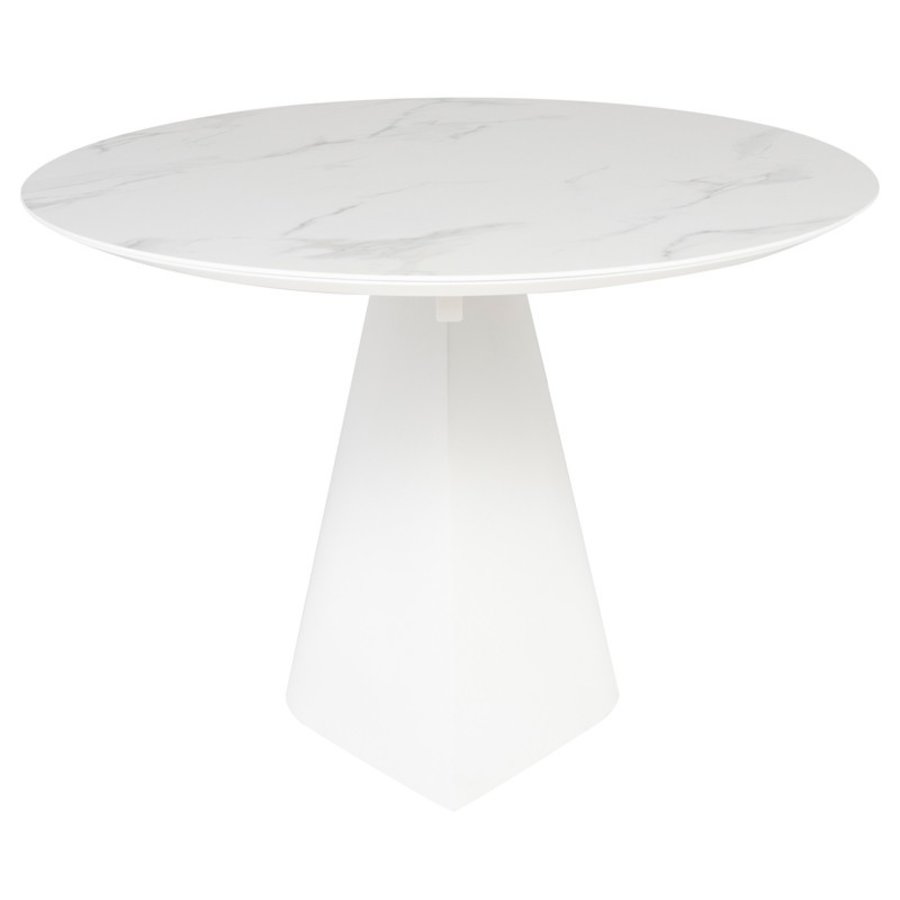 DINING TABLE OBLO WHITE 78''