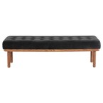 ARLO BENCH SHADOW GREY VELVET