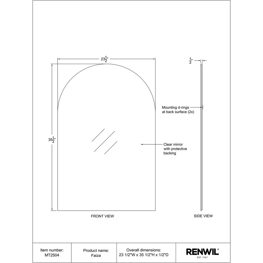 FAIZA MIRROR 24''x36''