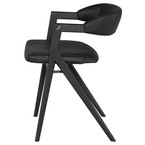 ANITA CHAIR LEATHER RAVEN