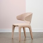 BANDI CHAIR VELVET PEACH