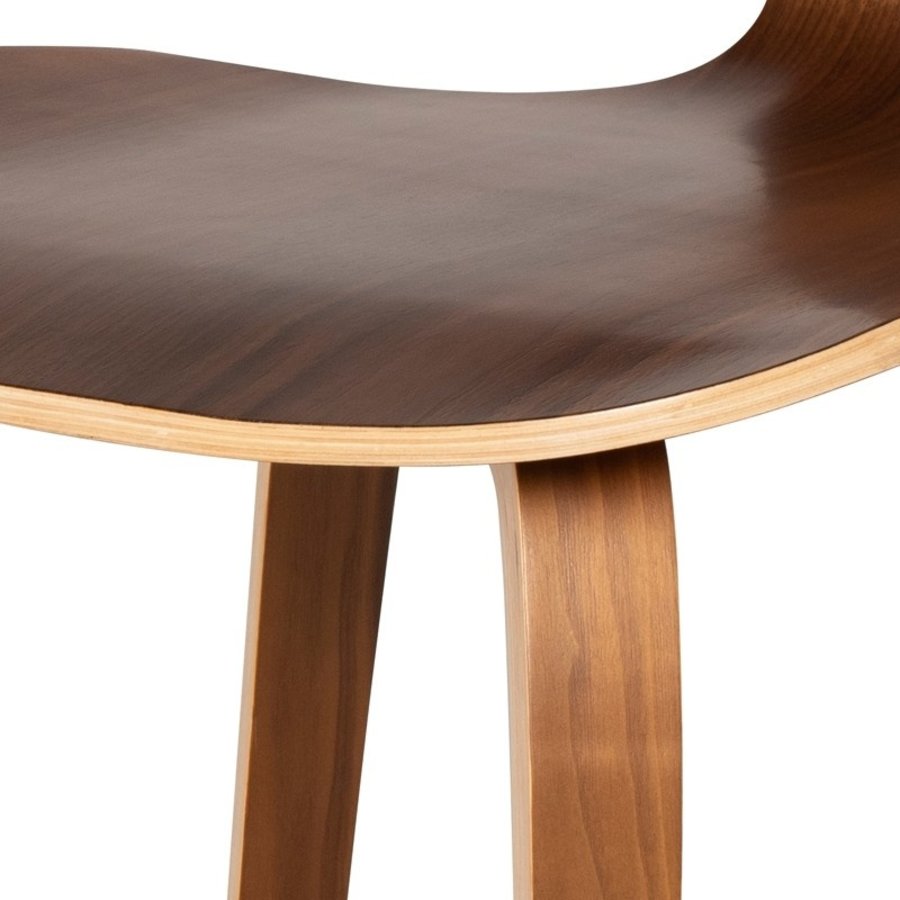 SATINE COUNTER STOOL WALNUT