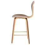 SATINE COUNTER STOOL WALNUT