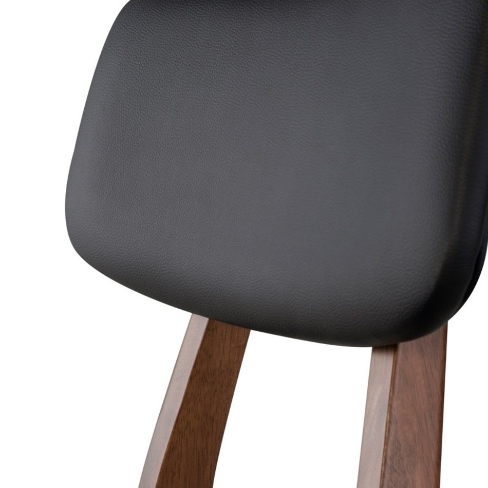 SCOTT CHAIR WALNUT/SYNTHETIC LEATHER