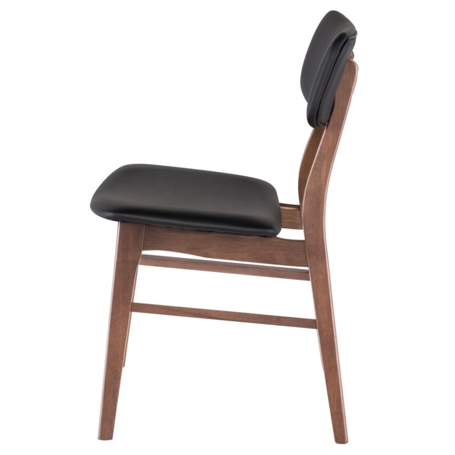 SCOTT CHAIR WALNUT/SYNTHETIC LEATHER