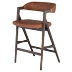 TABOURET COMPTOIR ANITA CUIR DESERT