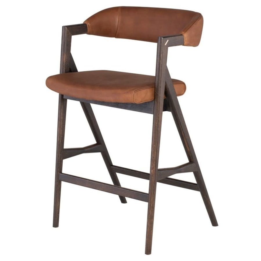 ANITA COUNTER STOOL LEATHER DESERT