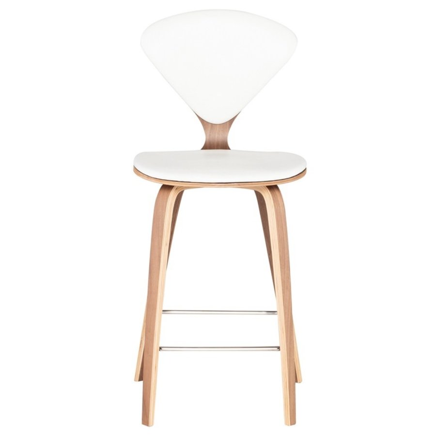 SATINE COUNTER STOOL WALNUT/WHITE