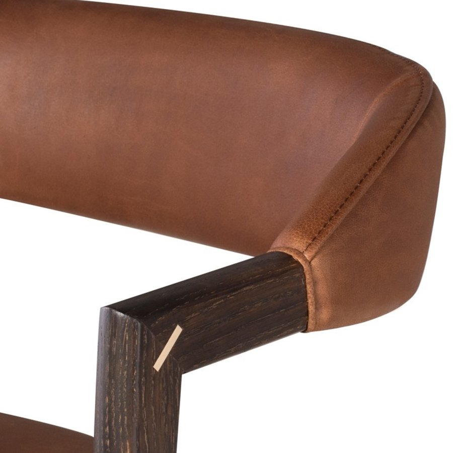 ANITA COUNTER STOOL LEATHER DESERT