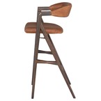 ANITA BAR STOOL LEATHER DESERT