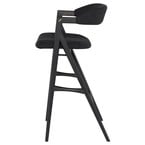 ANITA COUNTER STOOL LEATHER RAVEN