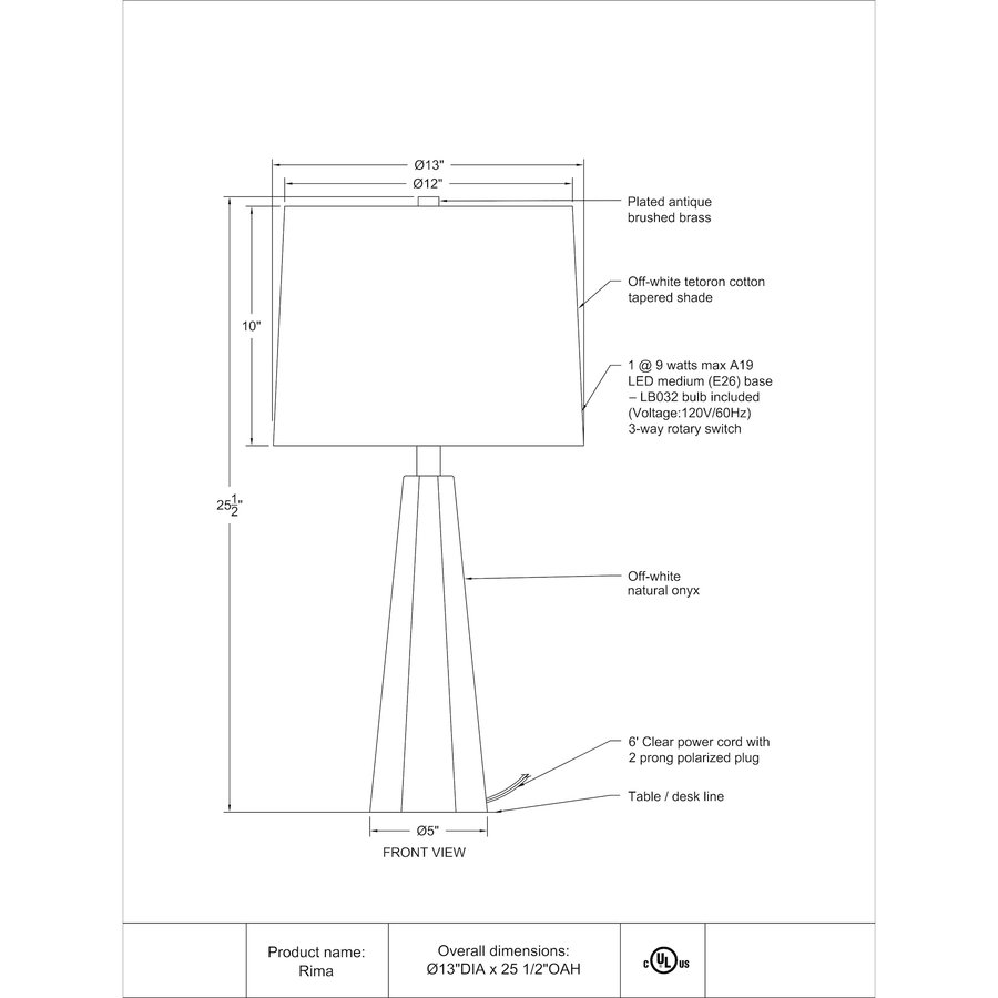 RIMA TABLE LAMP