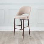 COCO BAR STOOL BISQUE FABRIC