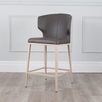 CABO COUNTER STOOL SYNTHETIC LEATHER CHARCOAL