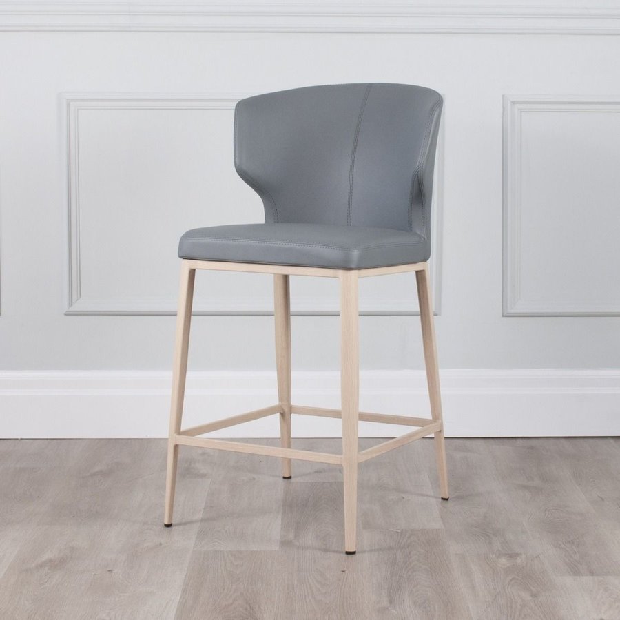 TABOURET COMPTOIR CABO CUIR SYNTHÉTIQUE SILVERSTONE