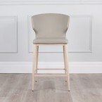 CABO COUNTER STOOL SYNTHETIC LEATHER TAUPE