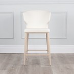 CABO COUNTER STOOL SYNTHETIC LEATHER WHITE