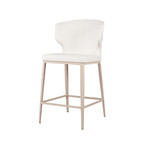 CABO COUNTER STOOL SYNTHETIC LEATHER WHITE
