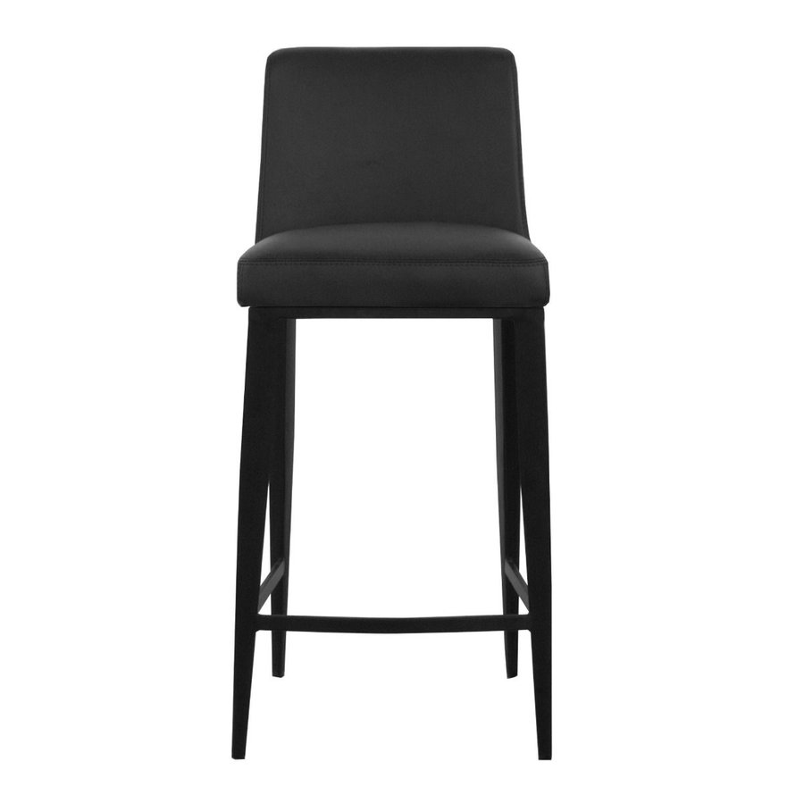 CELINE COUNTER STOOL SYNTHETIC LEATHER BLACK