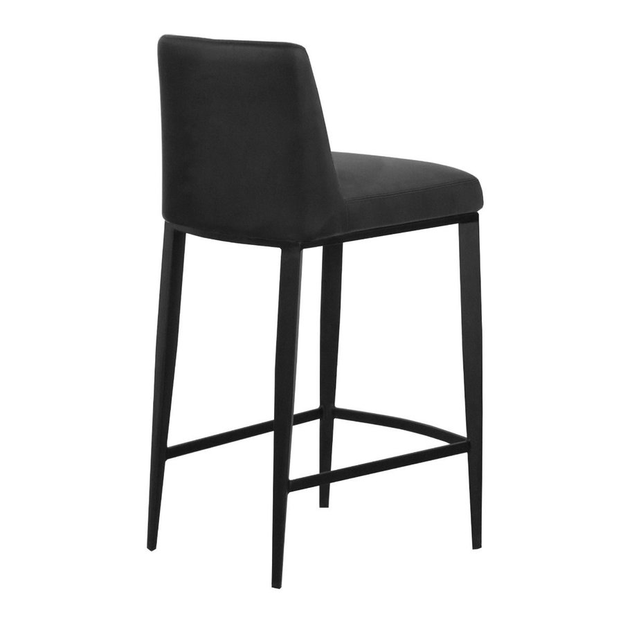 CELINE COUNTER STOOL SYNTHETIC LEATHER BLACK