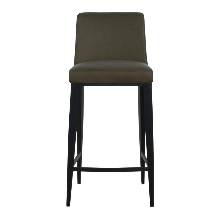 CELINE COUNTER STOOL SYNTHETIC LEATHER CHARCOAL