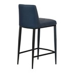 CELINE COUNTER STOOL SYNTHETIC LEATHER BLUE