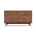 MUNRO 6 DRAWERS WALNUT by Gus* Modern